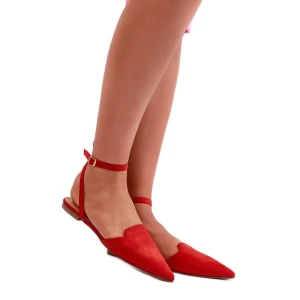 Baleriny Model Ellesara JH265 Red - Step in style czerwone