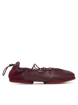 Baleriny Polo Ralph Lauren Ballerina Sneaker 804P08221003 Bordowy