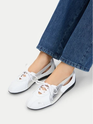Baleriny Puma Speedcat Ballet Nova Metallic Wns 408342 01 Biały