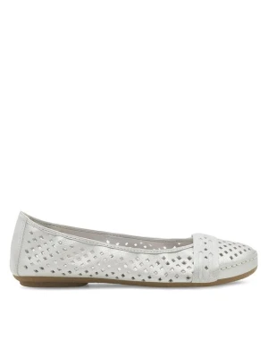 Baleriny Rieker 41430-90 Srebrny