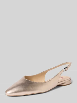 Baleriny skórzane z paskami Högl