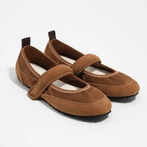 Baleriny sportowe dwoina i satyna kolor skóry BIMBA Y LOLA