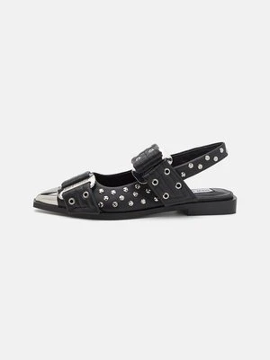 Baleriny z odkrytą piętą Steve Madden czarny