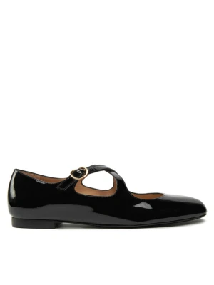Baleriny Stuart Weitzman Clem Flat SK070 Czarny