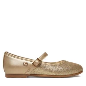 Baleriny Tommy Hilfiger Ballerina T4A3-33930-0572 M Złoty