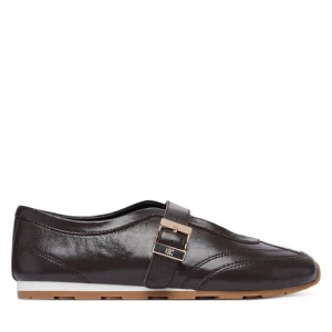Baleriny Tommy Hilfiger Bella Ballet Mary Jane FW0FW09416 Brązowy