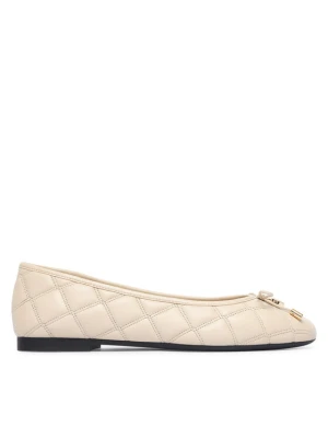 Baleriny Tommy Hilfiger Charm Quilted Ballerina FW0FW09503 Beżowy jasny