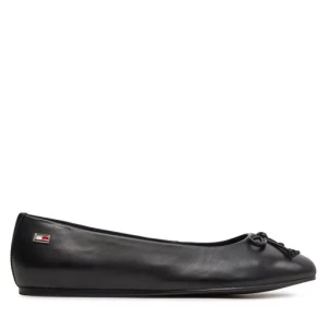 Baleriny Tommy Hilfiger Essential Chic Ballerina FW0FW08059 Czarny