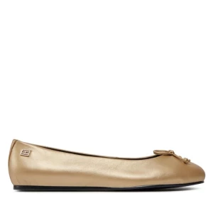 Baleriny Tommy Hilfiger Essential Golden Ballerina FW0FW07865 Złoty