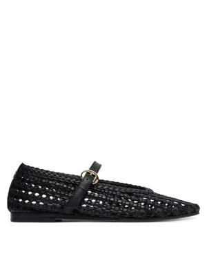 Baleriny Tommy Hilfiger Mary Jane Ballerinas FW0FW09244 Czarny