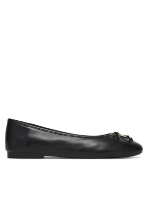 Baleriny Tommy Hilfiger Smooth Lthr Ballet FW0FW09006 Czarny