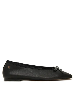 Baleriny Tommy Hilfiger Soft Leather FW0FW08355 Czarny