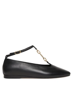Baleriny Tommy Hilfiger Th-Bar Chain Ballet FW0FW09003 Czarny