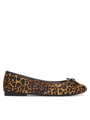 Baleriny Tommy Hilfiger Th Charm Cheetah Ballerina FW0FW09682 Brązowy