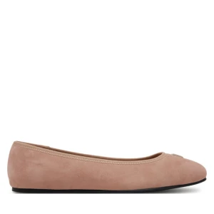 Baleriny Tommy Hilfiger Th Hardware Suede Ballerina FW0FW08655 Beżowy