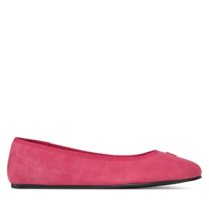 Baleriny Tommy Hilfiger Th Hardware Suede Ballerina FW0FW08655 Różowy