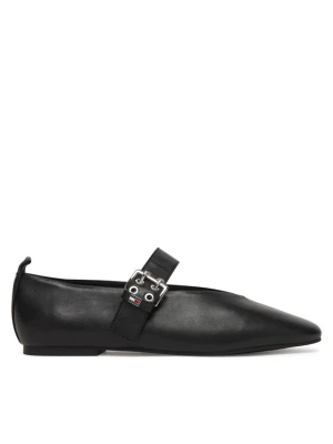 Baleriny Tommy Jeans Tjw Ballerina Buckle EN0EN03019 Czarny
