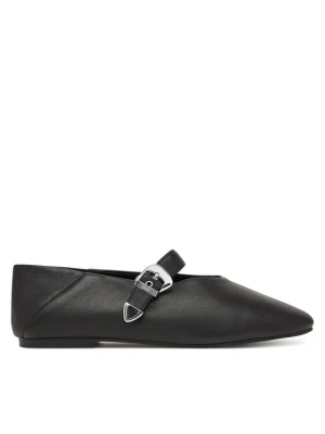 Baleriny Tommy Jeans Tjw Ballerina Nappa Leather EN0EN03043 Czarny