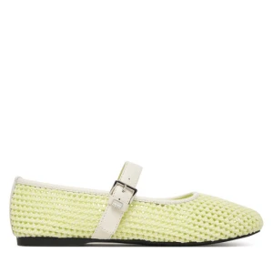 Baleriny Tommy Jeans Tjw Knitted Ballerina EN0EN03030 Biały