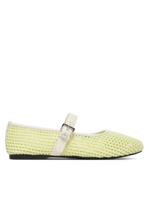 Baleriny Tommy Jeans Tjw Knitted Ballerina EN0EN03030 Biały
