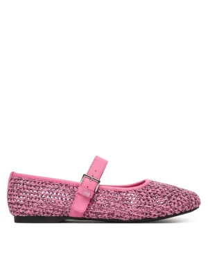 Baleriny Tommy Jeans Tjw Knitted Ballerina EN0EN03030 Różowy