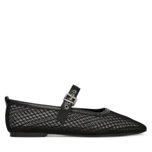 Baleriny Tommy Jeans Tjw Mesh Maryjane Ballerina EN0EN02872 Czarny