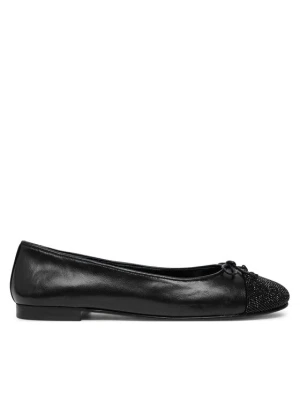 Baleriny Tory Burch Cap-Toe Pave Ballet 166214 Czarny