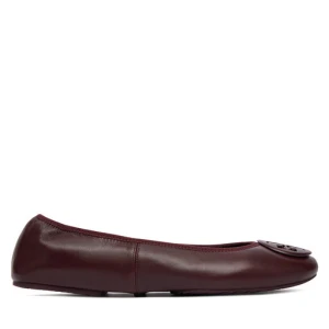 Baleriny Tory Burch Reva 174536 Bordowy