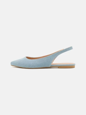 Baleriny z odkrytą piętą Anna Field By Zalando jasnoniebieski