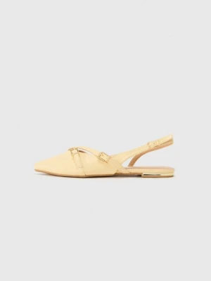 Baleriny z odkrytą piętą Anna Field By Zalando jasnożółty