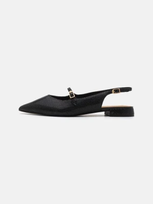 Baleriny z odkrytą piętą Clarks czarny