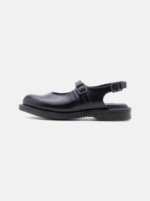 Baleriny z odkrytą piętą Dr. Martens czarny