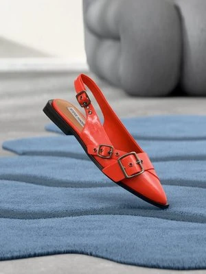 Baleriny z odkrytą piętą Steve Madden