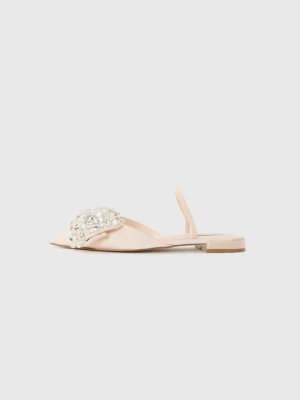 Baleriny z odkrytą piętą Steve Madden beżowy