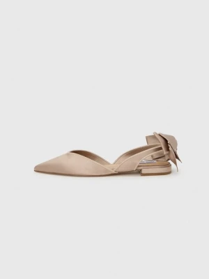 Baleriny z odkrytą piętą Steve Madden taupe