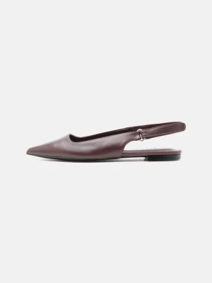 Baleriny z odkrytą piętą Zign By Zalando bordowy