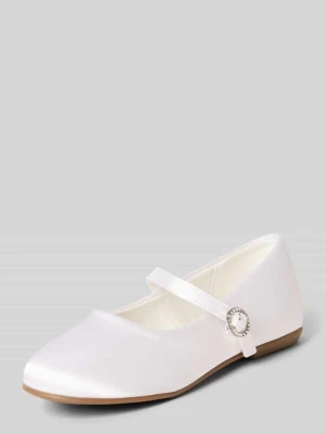 Baleriny z paskami i obszyciem ozdobnymi kamieniami DANAMADE
