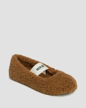 Baleriny Z Wełny Owczej Damskie Moon Boot Shearling Ballerina