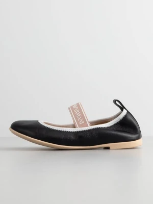 Baleriny z zapięciem Emporio Armani granatowy