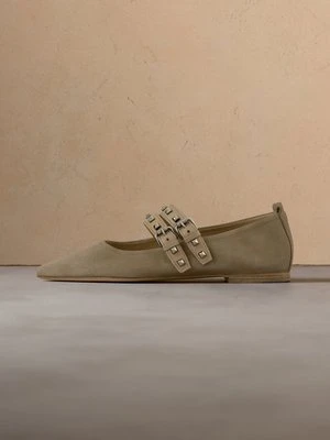 Baleriny z zapięciem Kennel & Schmenger taupe
