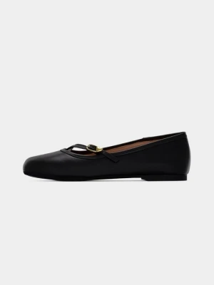 Baleriny z zapięciem LOVE MOSCHINO czarny