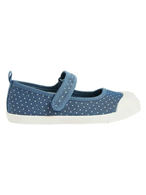 Baleriny z zapięciem Marks & Spencer niebieski denim