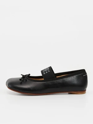 Baleriny z zapięciem MM6 Maison Margiela czarny