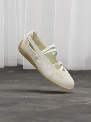 Baleriny z zapięciem Puma beżowy