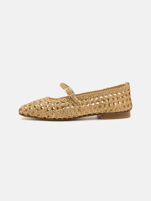 Baleriny z zapięciem Souliers Martinez złoty