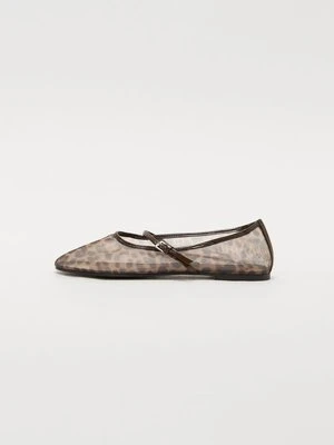 Baleriny z zapięciem Steve Madden brązowy