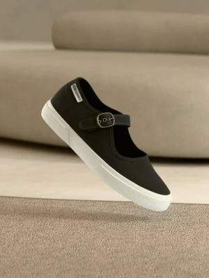Baleriny z zapięciem Superga czarny