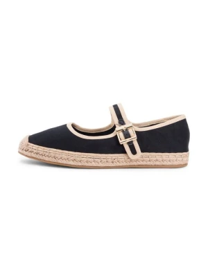 Baleriny z zapięciem Tommy Hilfiger czarny