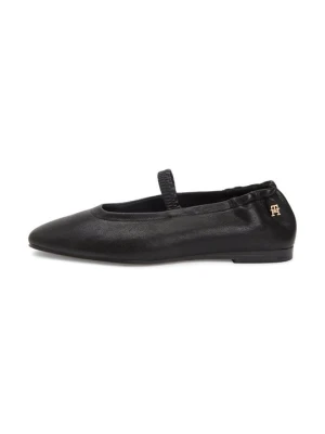 Baleriny z zapięciem Tommy Hilfiger czarny
