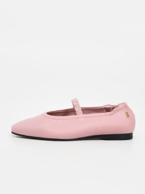 Baleriny z zapięciem Tommy Hilfiger jasnoróżowy